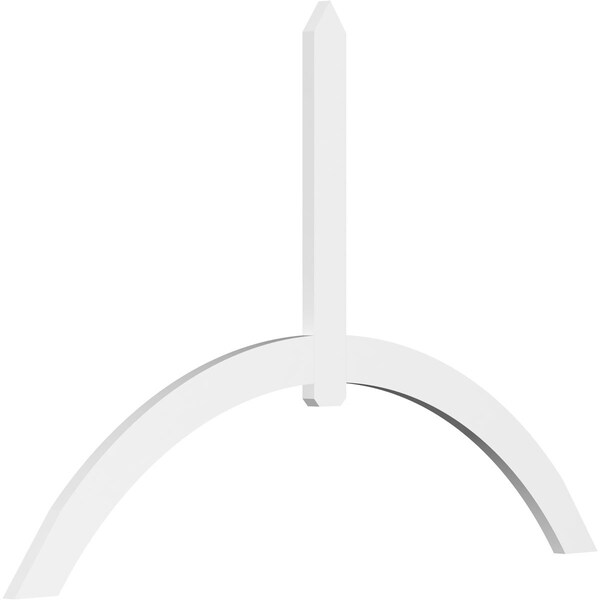 Ekena Millwork Archdale Architectural Grade PVC Gable Bracket, 108"W x 72"H x 2"D x 6"F, 16/12 Pitch GBP108X72X0206ARC00 - main